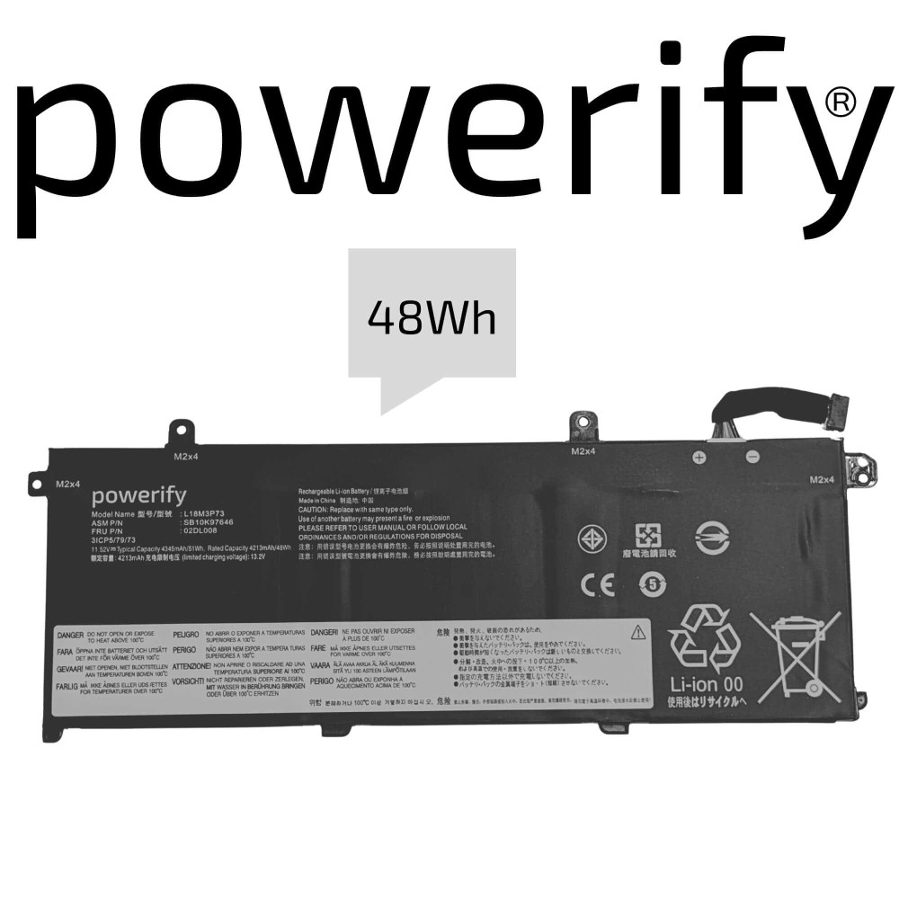 Lenovo ThinkPad T14 G1 G2 T490 T495 Battery L18M3P73 - Next Day Delivery & 12-Month Warranty