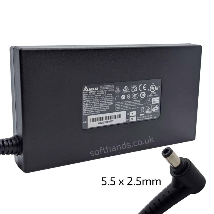 Clevo PD50PNT 230W Adapter 5.5MM - Next Day Delivery & 12-Month Warranty