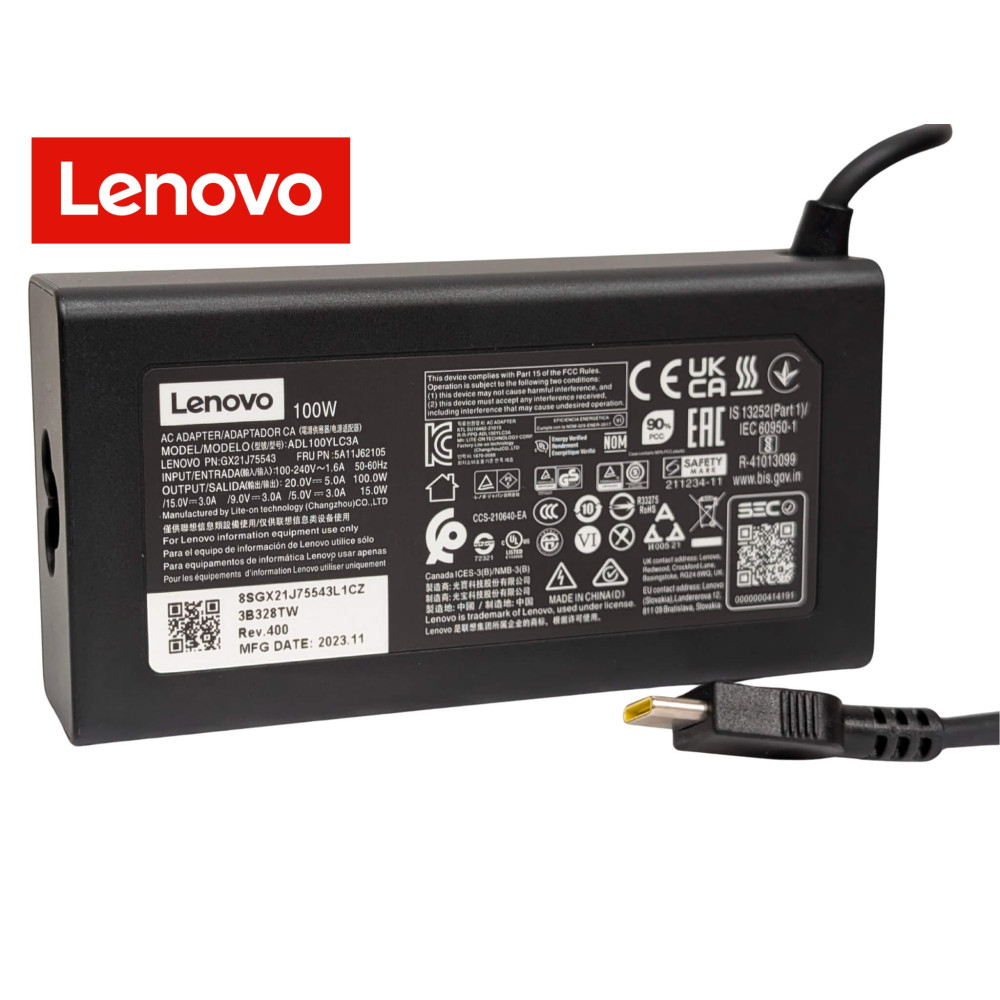 Original Lenovo 100W USB-C Adapter - Next Day Delivery & 12-Month Warranty