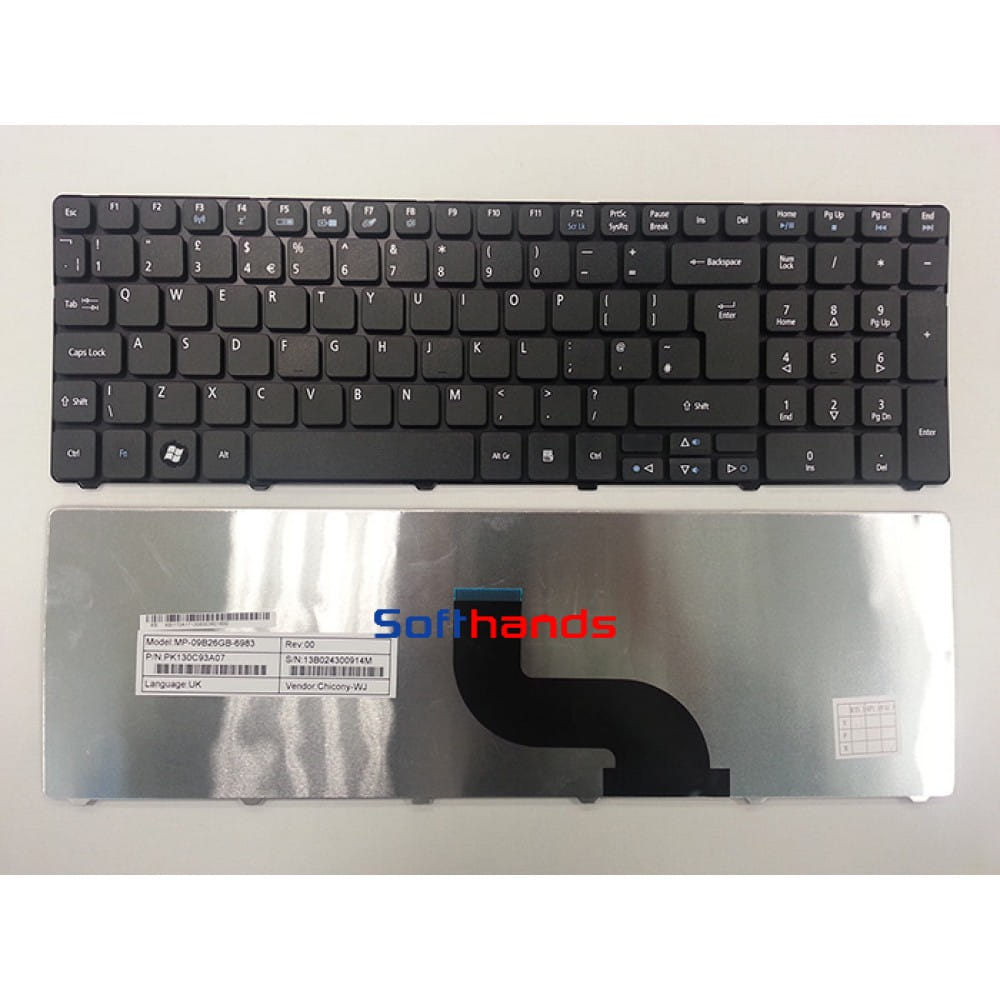 Acer Aspire Timeline 5750 5750G 7750 7750G UK Keyboard - Next Day Delivery & 12-Month Warranty