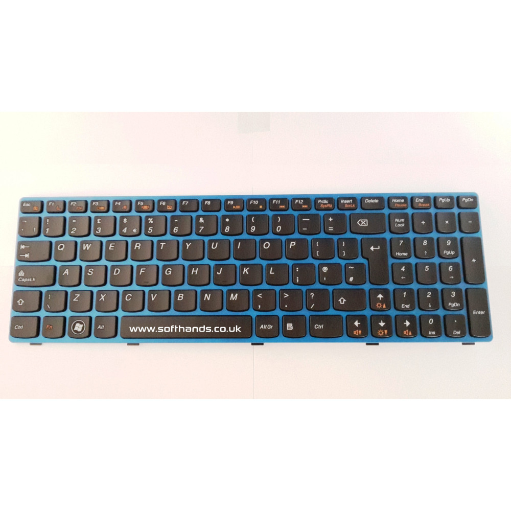 Lenovo G570 V570 Z570 Y570 B575 UK Blue Keyboard - Next Day Delivery & 12-Month Warranty