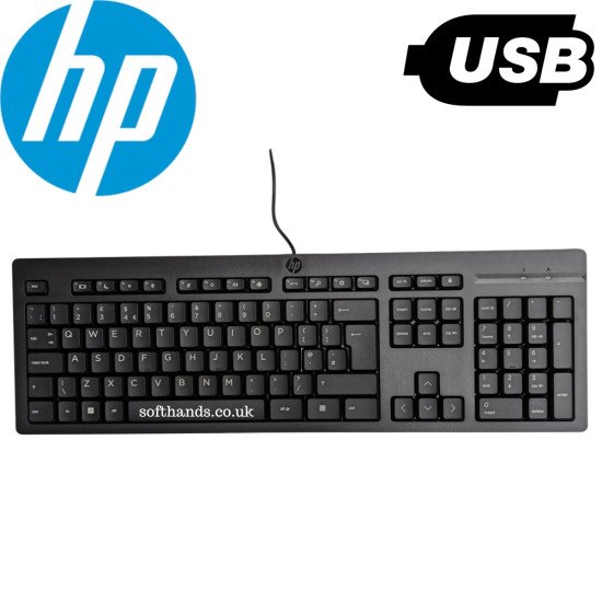 HP 125 USB Keyboard UK Layout - Next Day Delivery