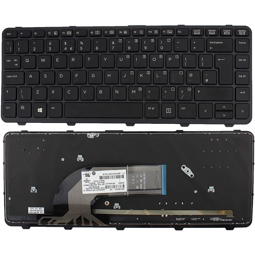 HP ProBook 640 G1 645 G1 UK Keyboard