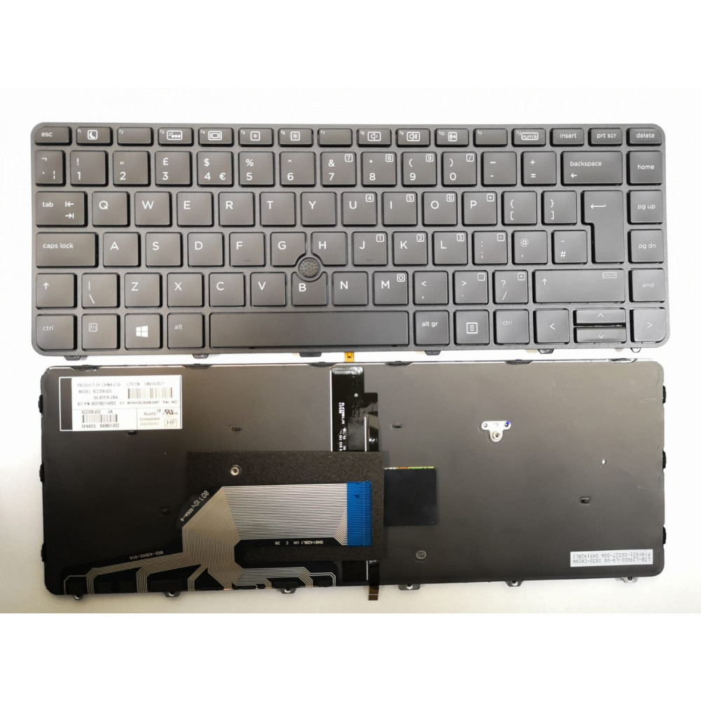 HP Probook 640 G2 G3 Backlit UK Keyboard