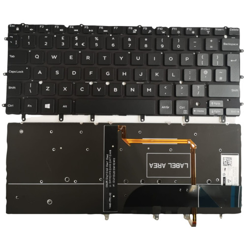 Dell XPS 13 9343 9350 9360 UK Keyboard