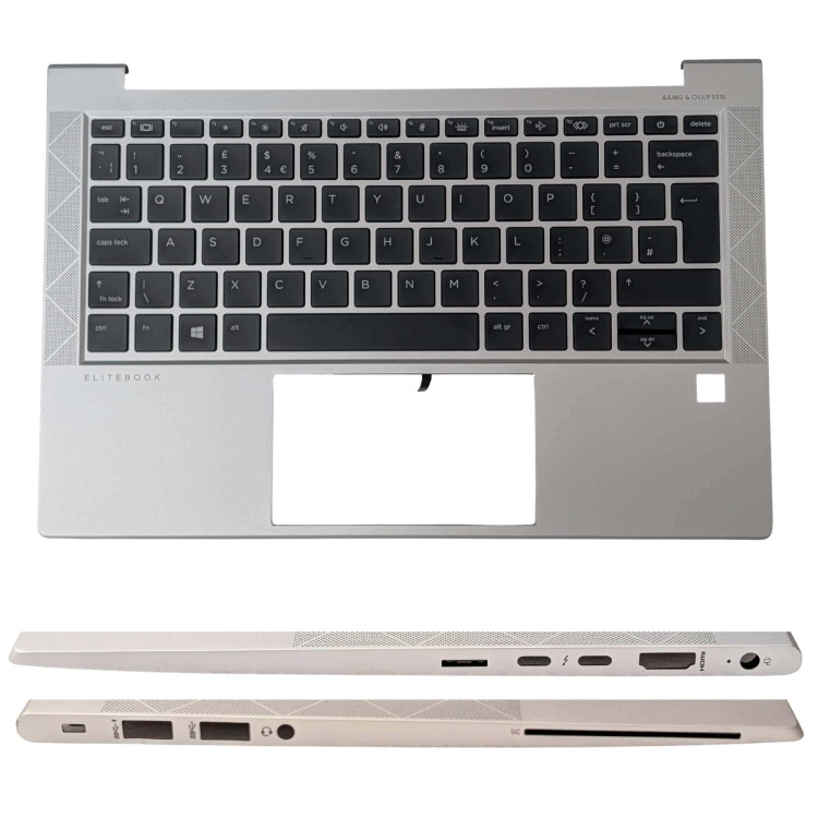 HP EliteBook 830 G7 G8 Palmrest with UK Backlit Keyboard M08700-031 - Next Day Delivery & 12-Month Warranty