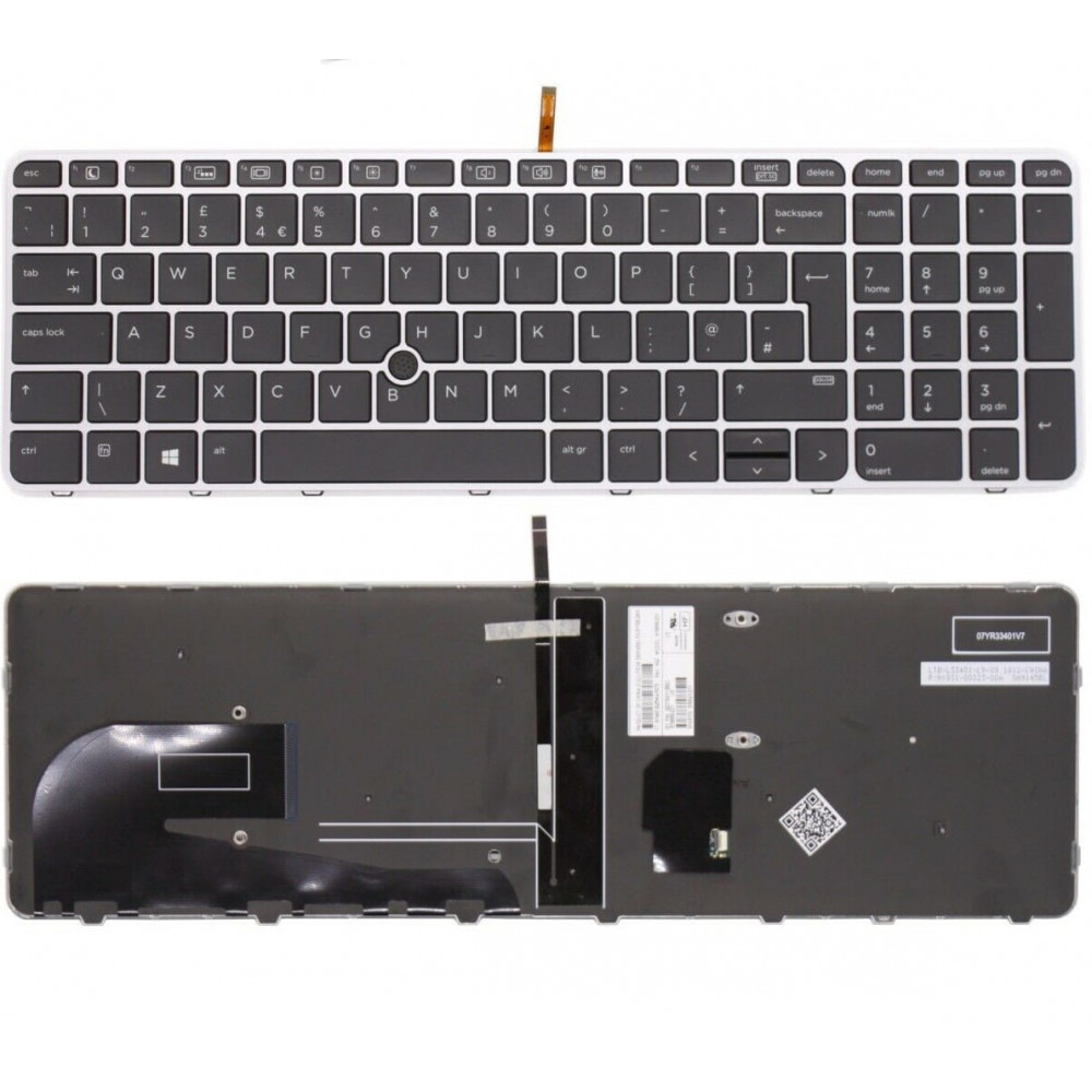 HP Elitebook 755 850 G3 G4 UK Keyboard