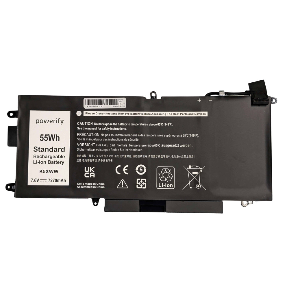 Dell Latitude 5289 7390 2-in-1 Battery K5XWW - Next Day Delivery & 12-Month Warranty