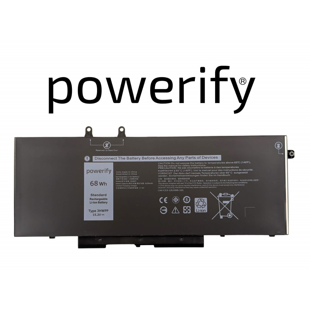 Dell 3HWPP 68Wh Battery for Latitude 5410 5510 - Next Day Delivery & 12-Month Warranty