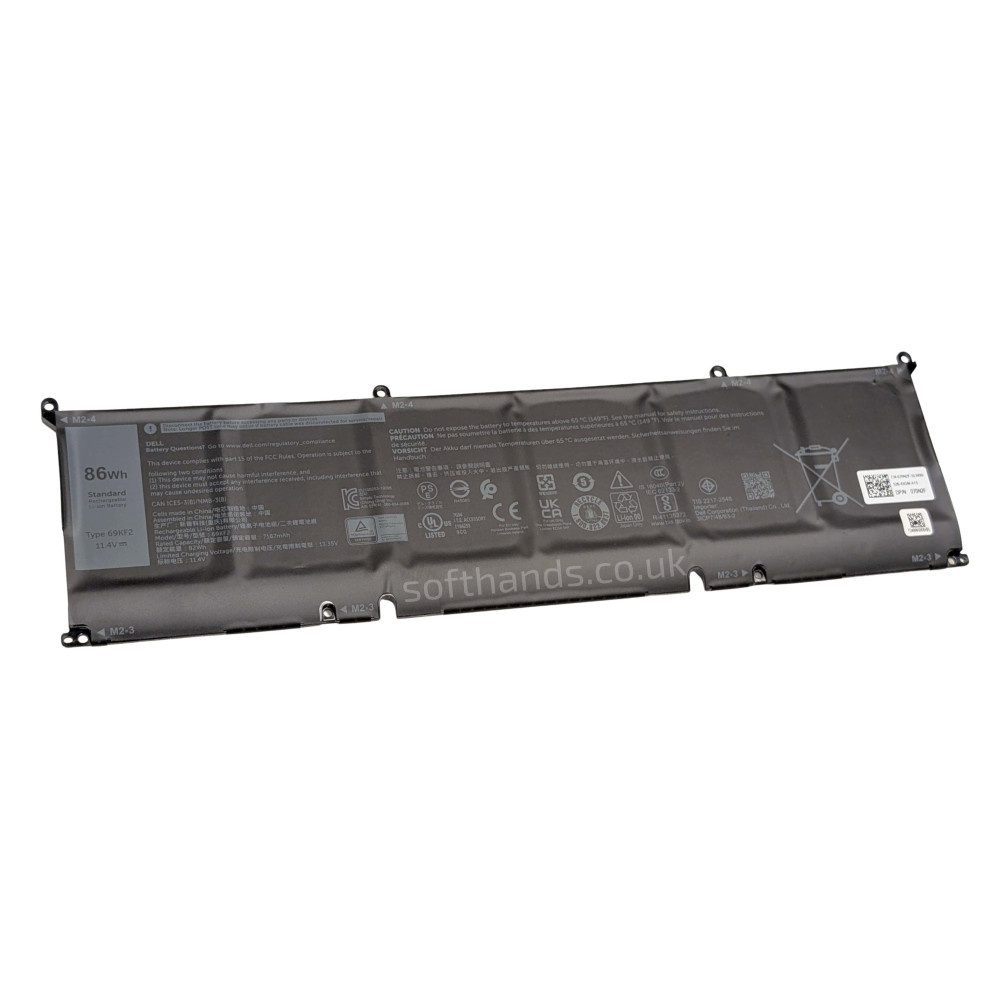 Dell 70N2F Original 11.4V 82Wh Battery - Next Day Delivery & 12-Month Warranty