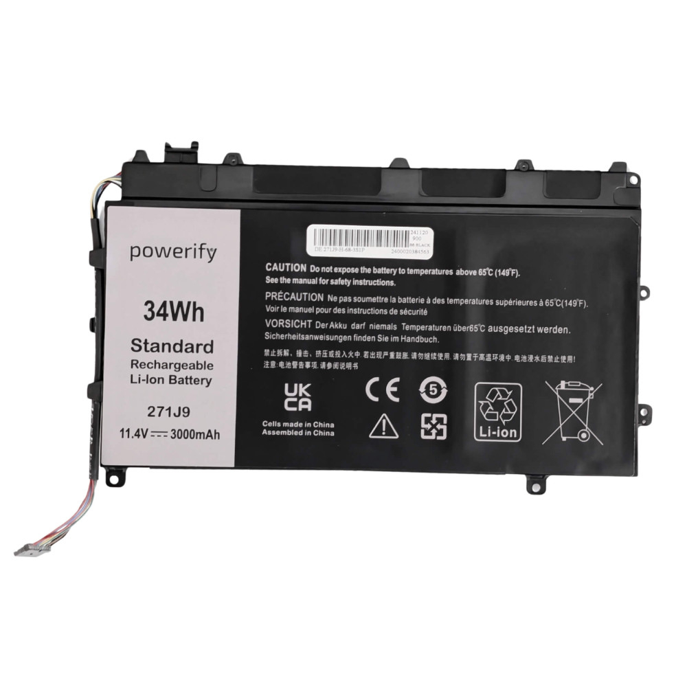 Dell 0GWV47 11.4V 34Wh Battery - Next Day Delivery & 12-Month Warranty