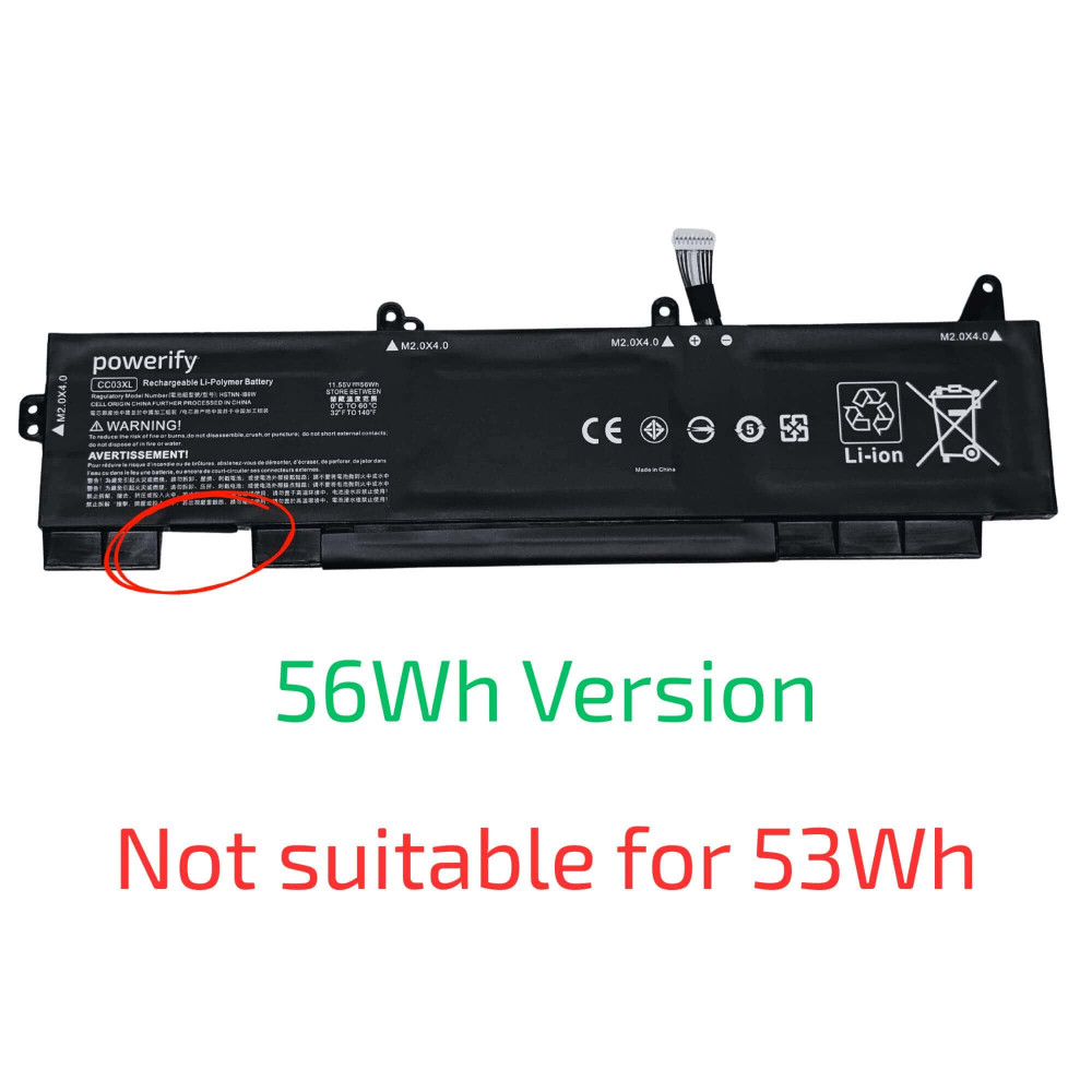 HP EliteBook 850 G7 Replacement Battery 56Wh CC03XL - Next Day Delivery & 12-Month Warranty