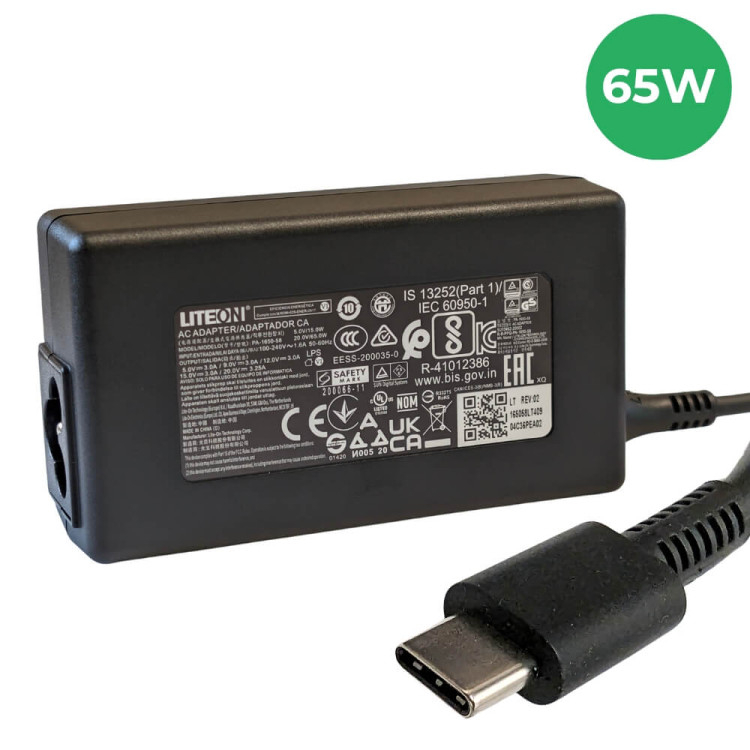 Clevo NL48NU2 65W USB-C Adapter - Next Day Delivery & 12-Month Warranty