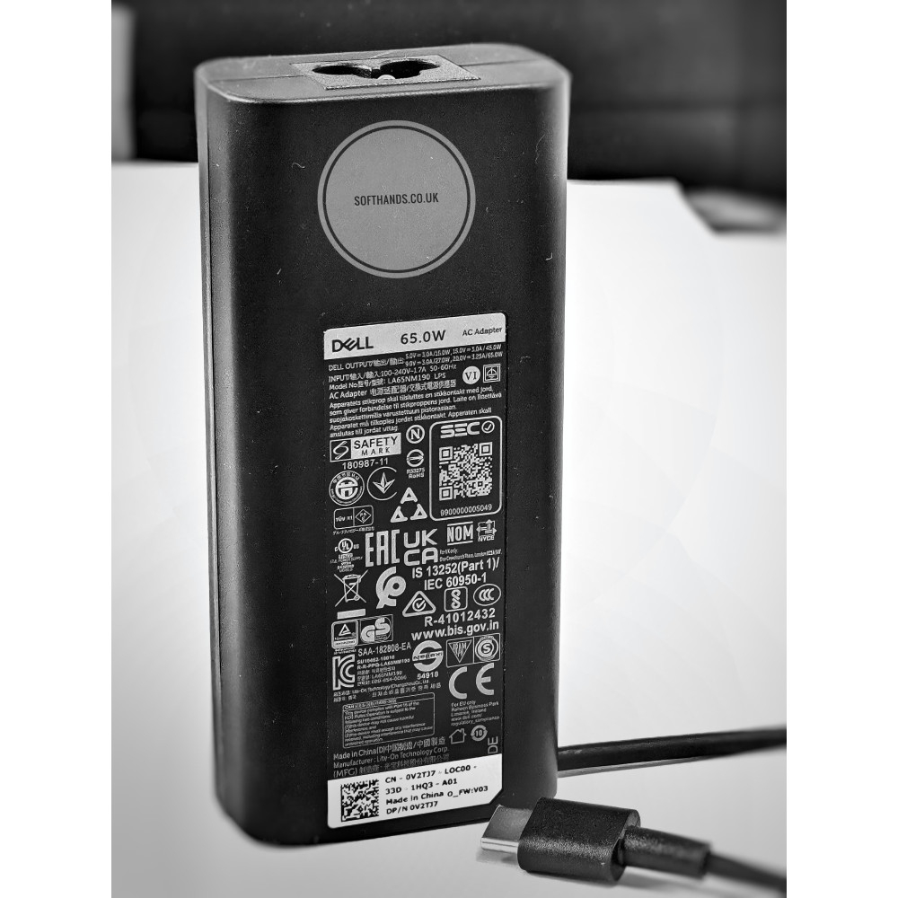 Dell Latitude 7410 2-in-1 65W Type-C Adapter - Next Day Delivery & 12-Month Warranty