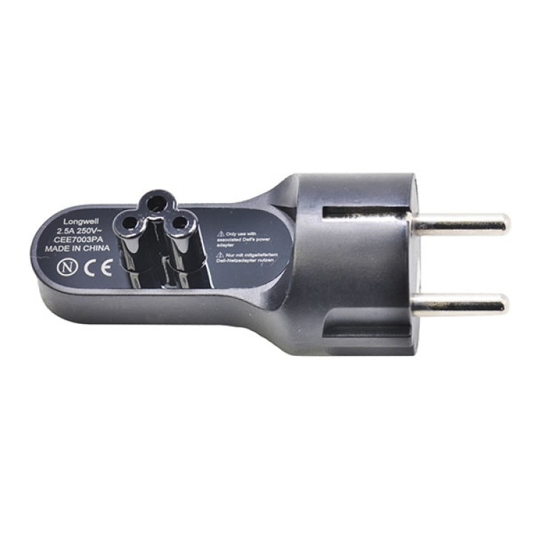 Longwell CEE7003PA C5 Angled Connector European Plug - Next Day Delivery & 12-Month Warranty