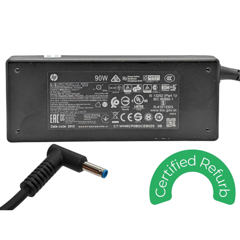 HP 19.5V 4.62A 90W Adapter 4.5mm - Next Day Delivery & 12-Month Warranty