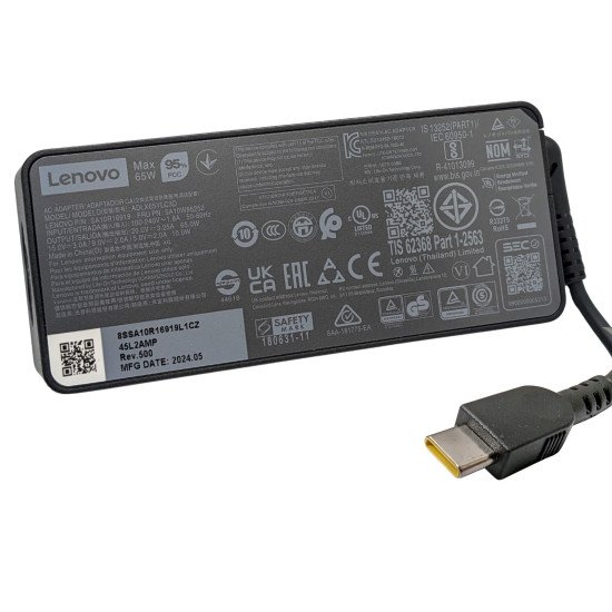 Lenovo 20V 3.25A 65W USB-C Adapter - Next Day Delivery