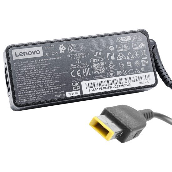 Lenovo 20V 3.25A 65W Slim Tip Laptop Charger - Next Day Delivery