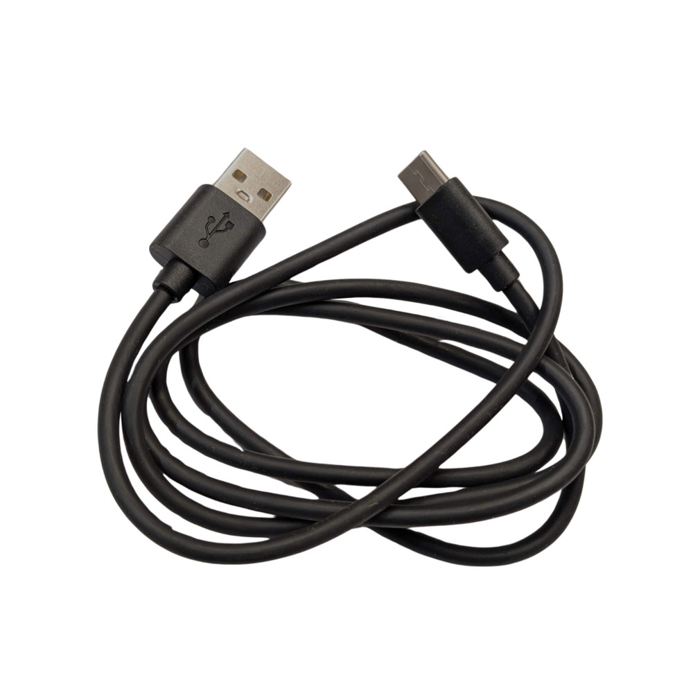USB A to USB C Cable 1M Black - Next Day Delivery & 12-Month Warranty