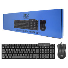 Evo Labs CM-500UK Wired Keyboard and Mice