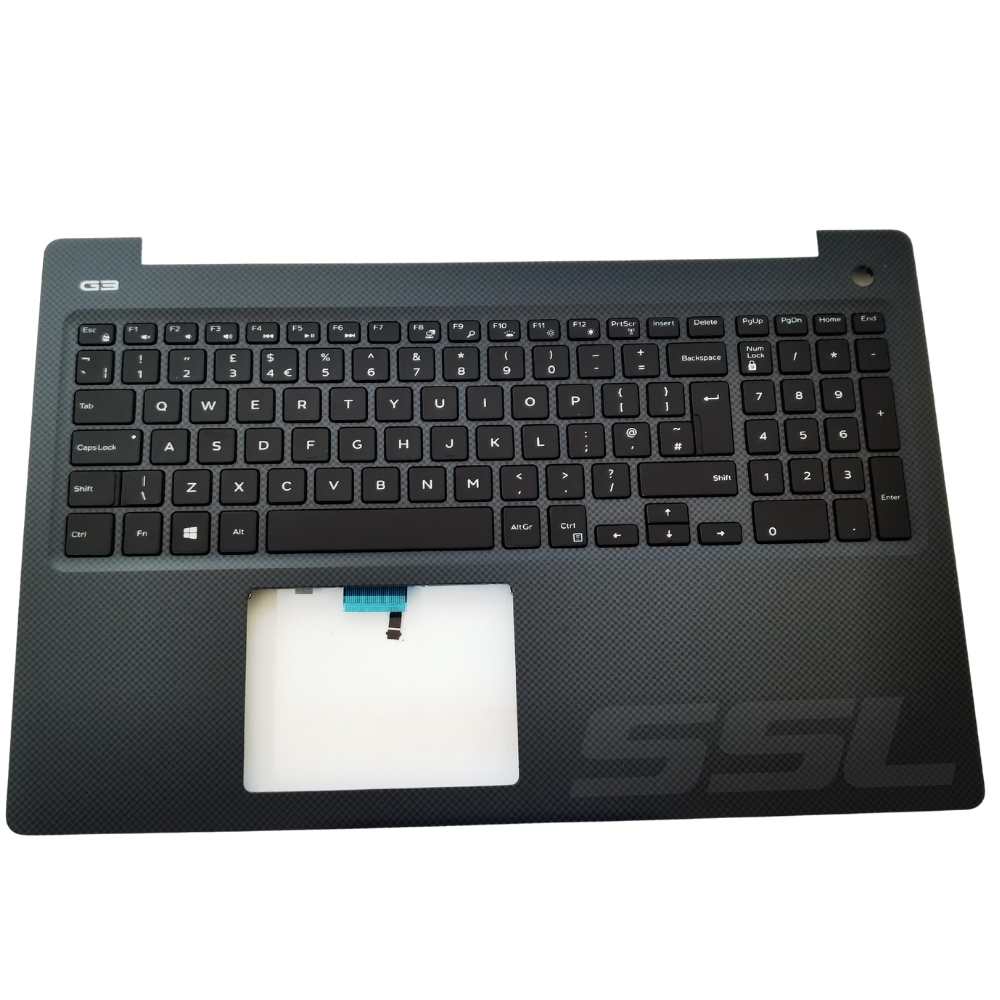 Dell G3 3579 Palmrest with Backlit UK Keyboard - Next Day Delivery & 12-Month Warranty