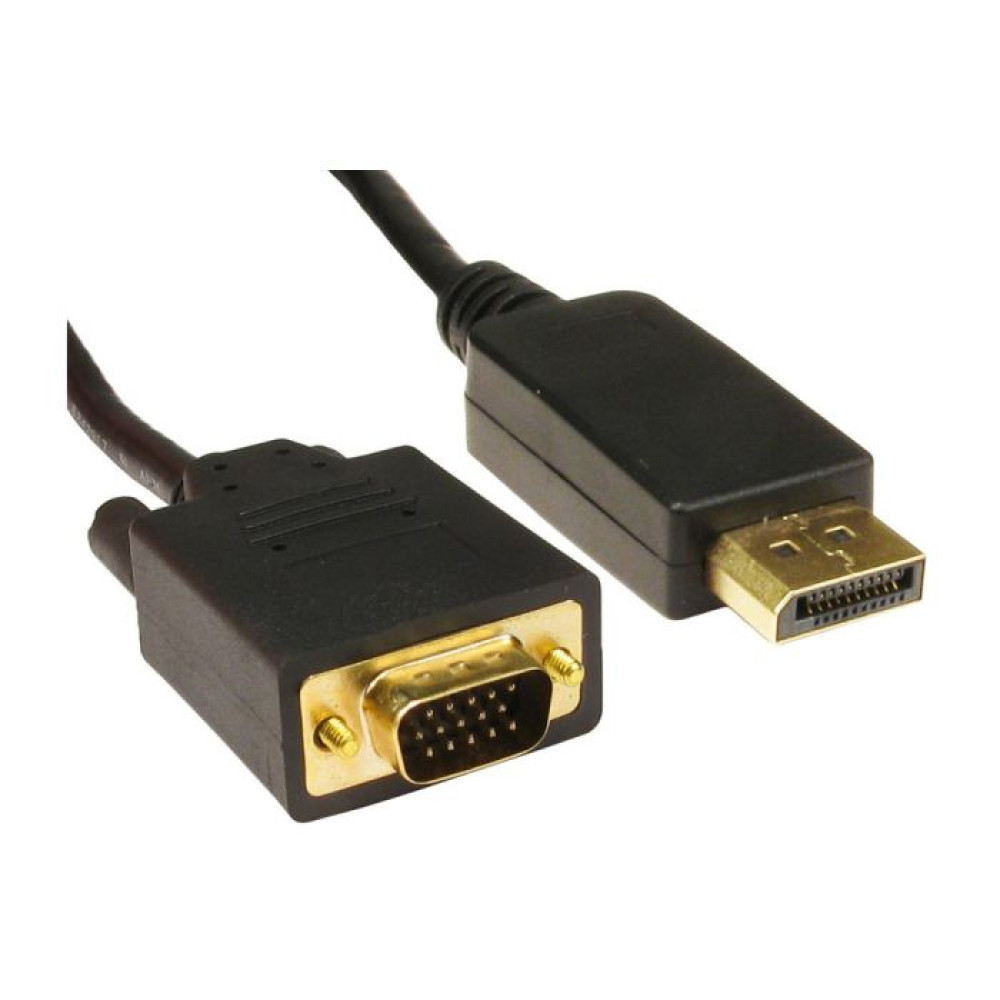 DisplayPort to VGA Cable 1.8m - Next Day Delivery & 12-Month Warranty
