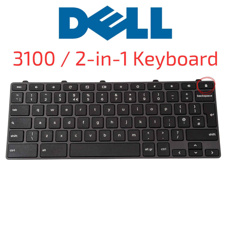 Dell Chromebook 3100 2 in 1 UK Keyboard 0VTM46 - Next Day Delivery & 12-Month Warranty