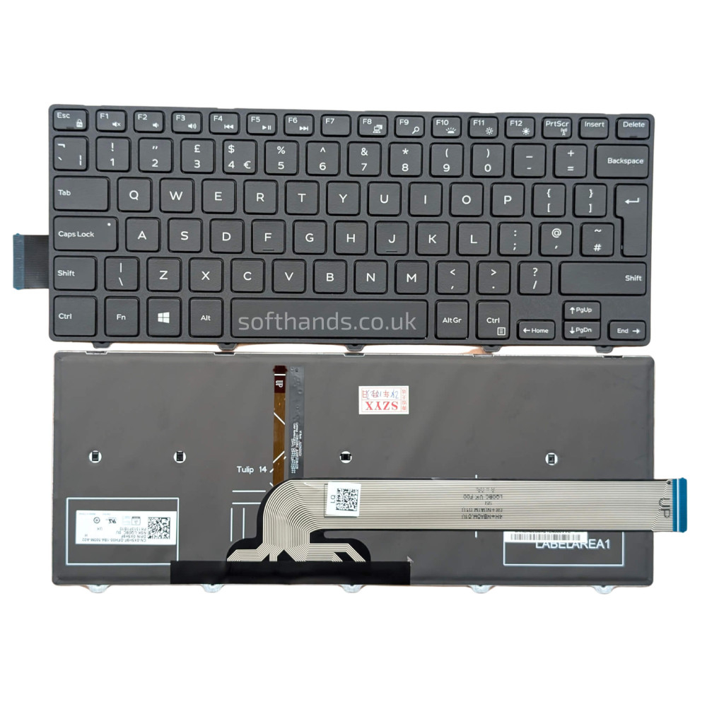 Dell Latitude 3450 Backlit UK Keyboard X5H9F - Next Day Delivery & 12-Month Warranty