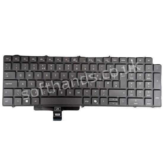 Dell Latitude 5520 5540 UK Backlit Keyboard - Next Day Delivery