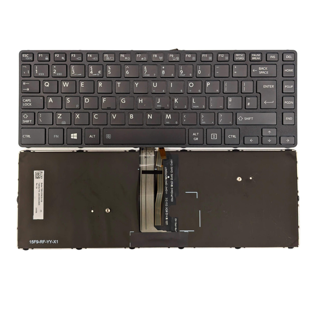 Toshiba Satellite Pro R40-C Keyboard UK Backlit - Next Day Delivery & 12-Month Warranty