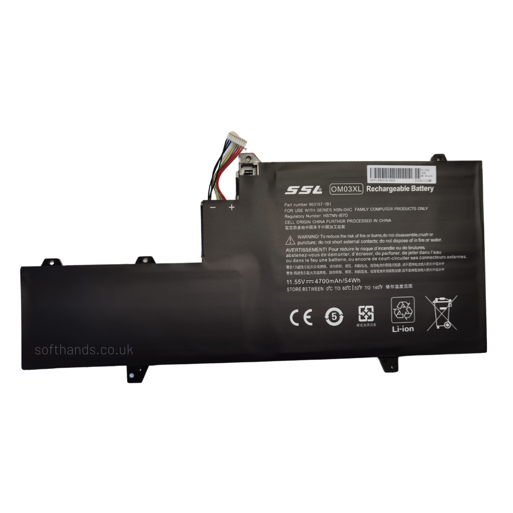 Battery for HP EliteBook 1030 G2 Laptop - OM03XL
