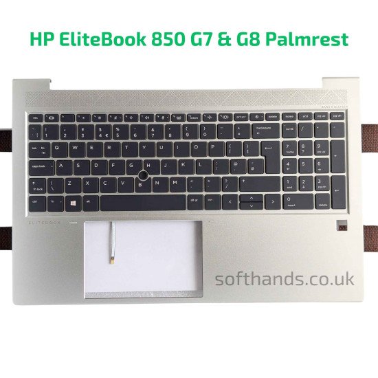 HP EliteBook 850 G7 G8 Palmrest with Keyboard - Next Day Delivery