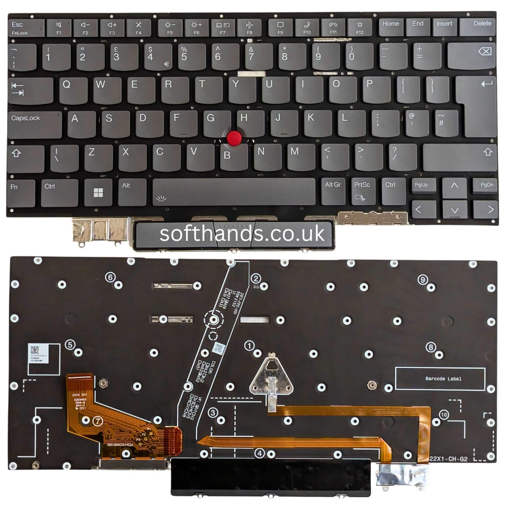 Lenovo ThinkPad X1 Yoga 8th Gen UK Keyboard with Backlit - Next Day Delivery & 12-Month Warranty
