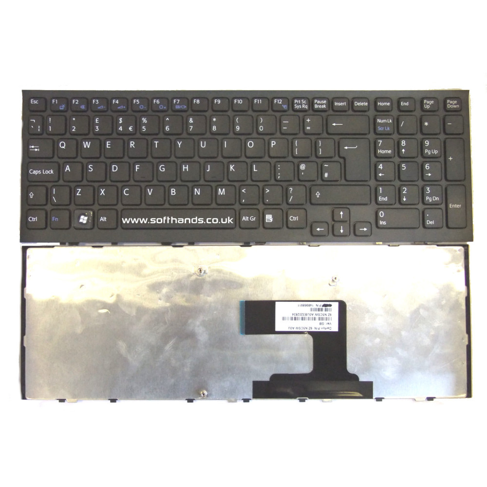 Sony Vaio 148968911 EL Series UK Keyboard with Frame - Next Day Delivery & 12-Month Warranty