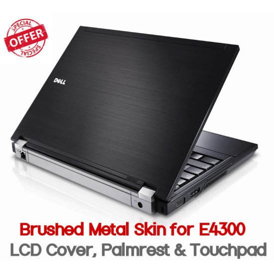 Dell Latitude E4300 Brushed Metal Skins - Next Day Delivery