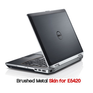 Dell Latitude E6420 Brushed Metal Vinyl Skin