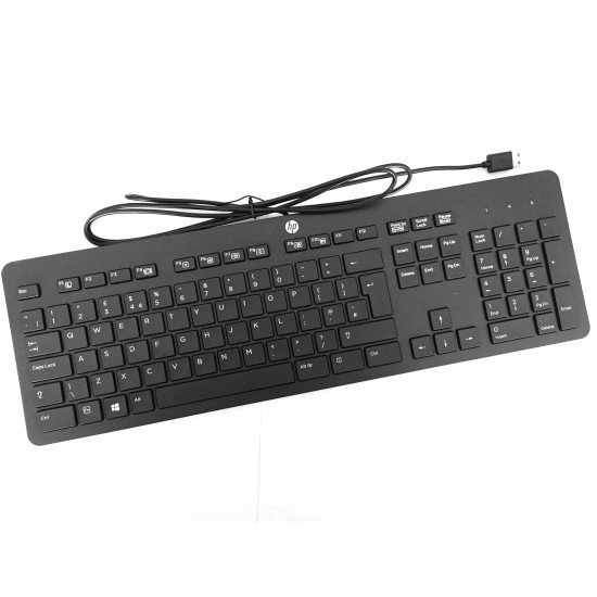 HP USB Slim Business Keyboard Wired UK - Next Day Delivery