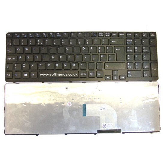 Sony Vaio SVE15 Black UK Replacement Laptop Keyboard - Next Day Delivery